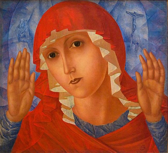 The Mother of God of Tenderness toward Evil Hearts, Kuzma Sergeevich Petrov-Vodkin